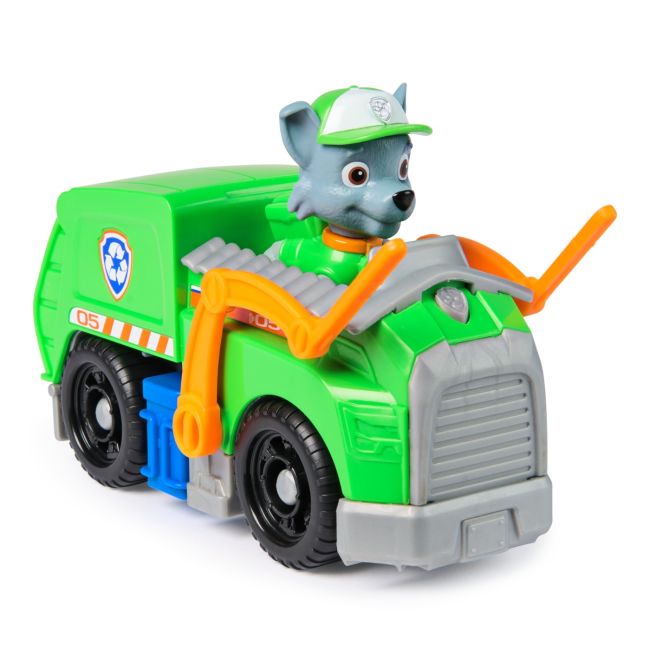 PATRULA CATELUSILOR SET VEHICUL DE BAZA CAMIONUL DE RECICLARE  SI FIGURINA ROCKY VIV6071153_20148930