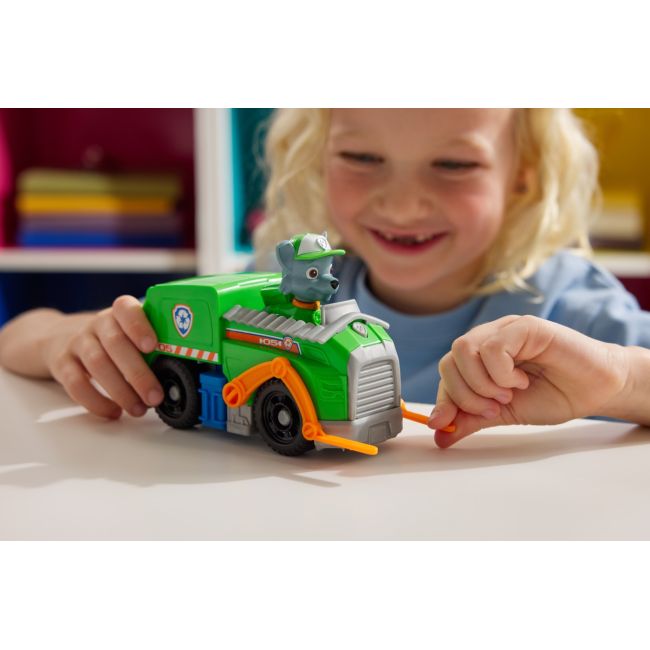 PATRULA CATELUSILOR SET VEHICUL DE BAZA CAMIONUL DE RECICLARE  SI FIGURINA ROCKY VIV6071153_20148930