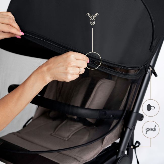 Plasa de insecte 2 in 1 cu parasolar inclus, Sipo EKDSCA-04