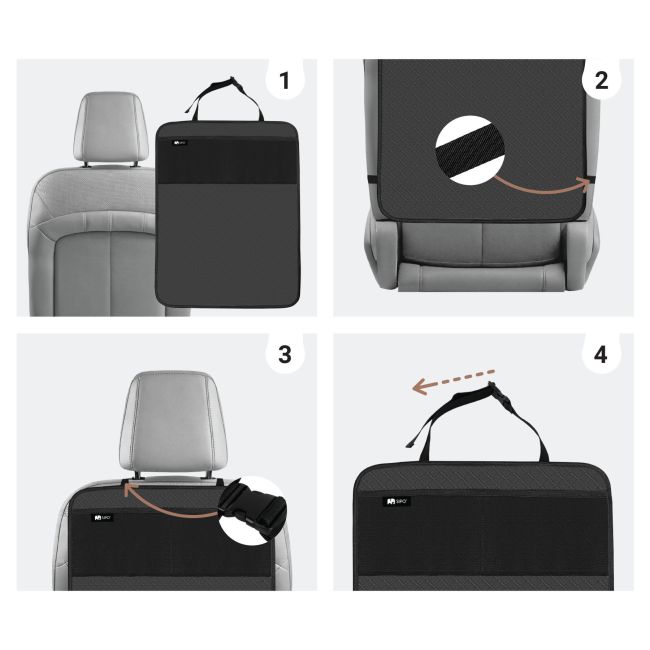 Protectie anti-lovituri pentru scaun auto, negru – Sipo EKDSCA-05