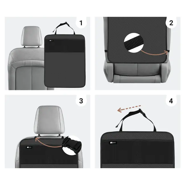 Protectie anti-lovituri pentru scaun auto, negru &ndash; Sipo EKDSCA-05