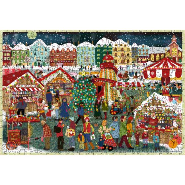 Ravensburger - Puzzle din lemn targ de Craciun 500 piese ARTRVSPA01539