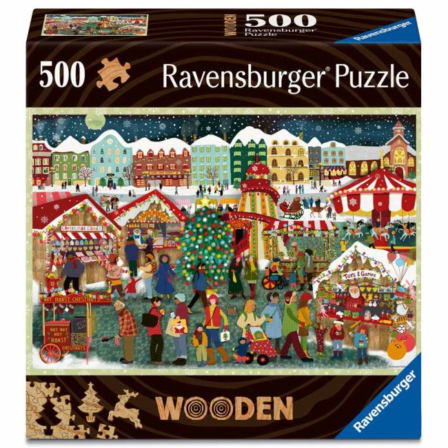 Ravensburger - Puzzle din lemn targ de Craciun 500 piese ARTRVSPA01539