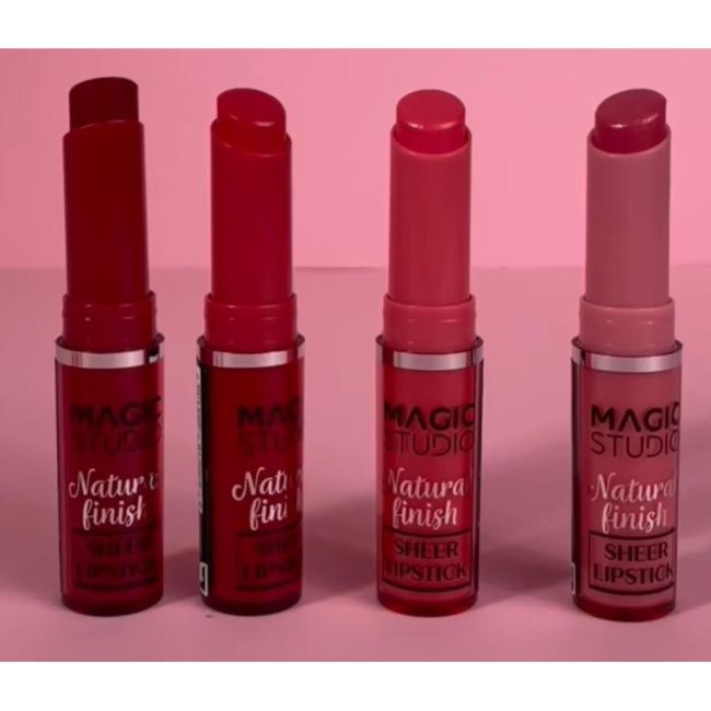 Ruj Sheer Lipstick, nr 1, 12281, Magic Studio, Visiniu, 2.5 g