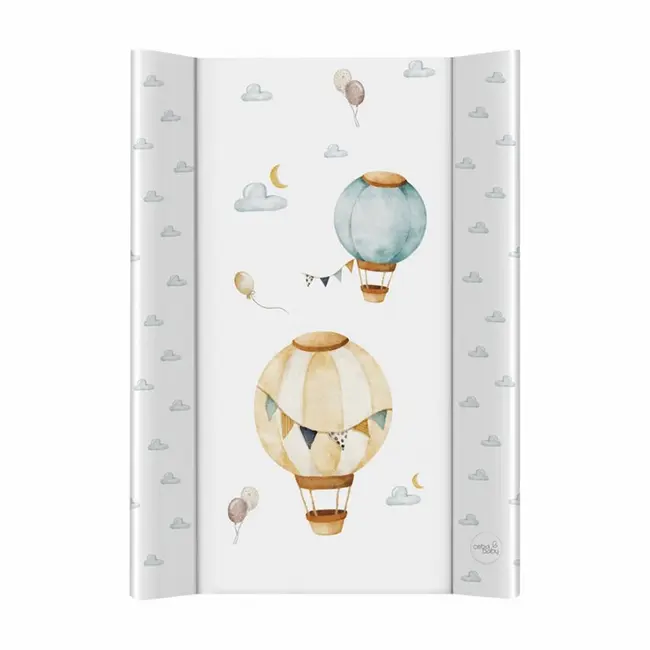 Saltea de infasat, Ceba Baby, Cu Intaritura, Pentru comode, masute de infasat si patuturi, 50x70 cm, Fara BPA, Certificata Oeko-Tex Standard 100, 0 luni+, Basic Balloons BYNW-216-000-734