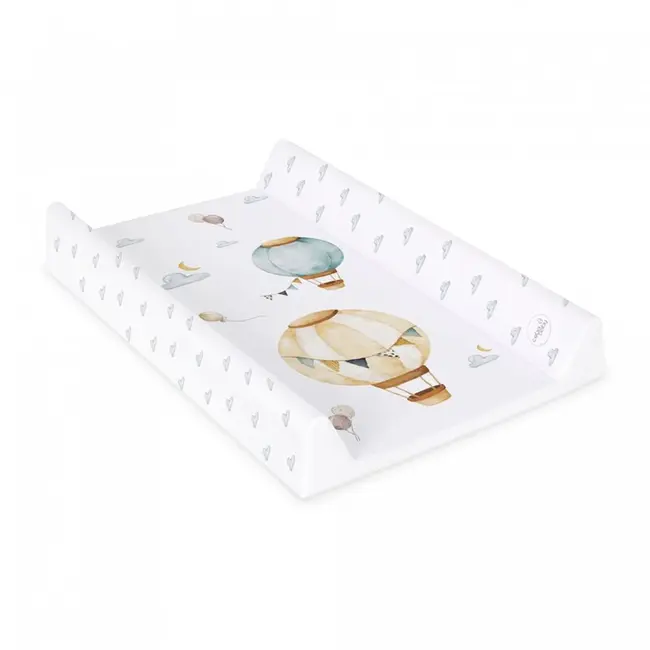 Saltea de infasat, Ceba Baby, Cu Intaritura, Pentru comode, masute de infasat si patuturi, 50x70 cm, Fara BPA, Certificata Oeko-Tex Standard 100, 0 luni+, Basic Balloons BYNW-216-000-734