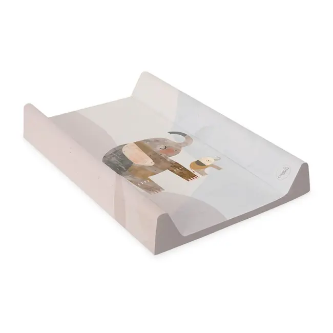 Saltea de infasat, Ceba Baby, Moale, Pentru comode si masute de infasat, 50x70 cm, Fara BPA, Certificata Oeko-Tex Standard 100, 0 luni+, Basic Elephant BYNW-102-000-781