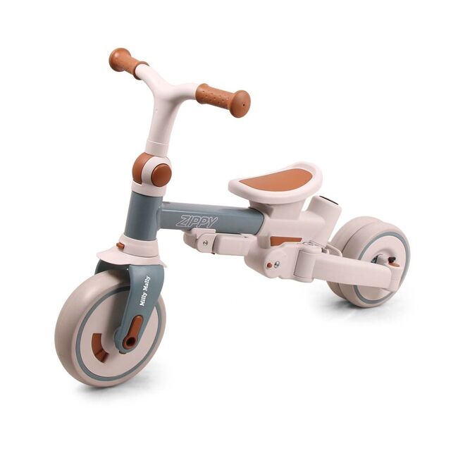 Tricicleta ZIPPY 5in1, sezut rotativ, maner parental, roti din spuma, 12 luni+, Blue EKDmm0436