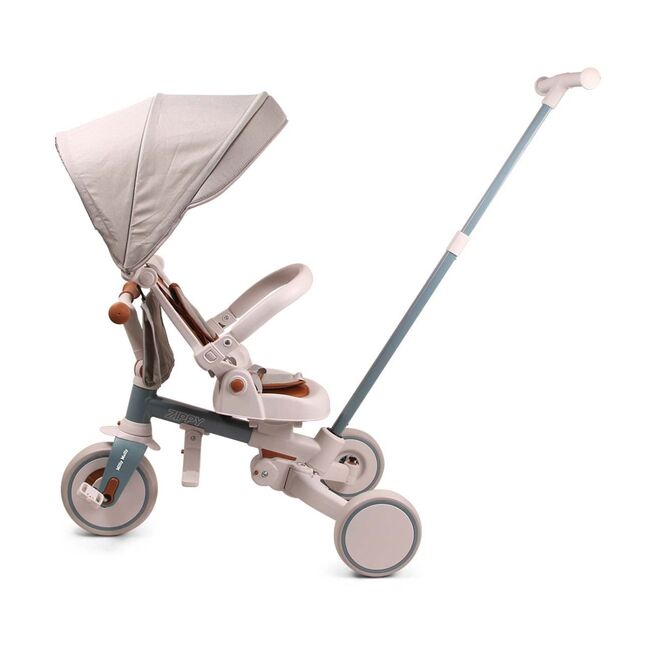Tricicleta ZIPPY 5in1, sezut rotativ, maner parental, roti din spuma, 12 luni+, Blue EKDmm0436
