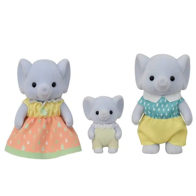 Figurine sylvanian families-familia elefanteilor trio sf5771