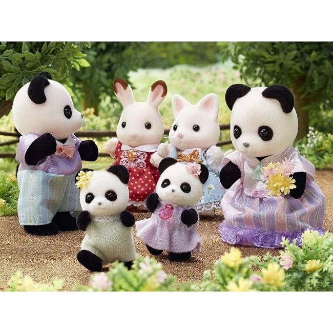 Figurine sylvanian families-familia ursuletilor panda sf5529