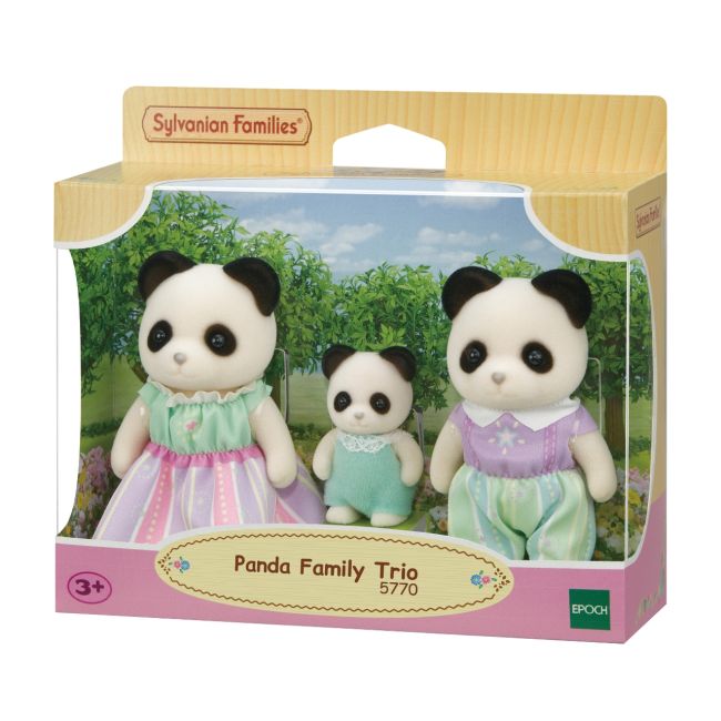 Figurine sylvanian families-familia ursuletilor panda trio sf5770