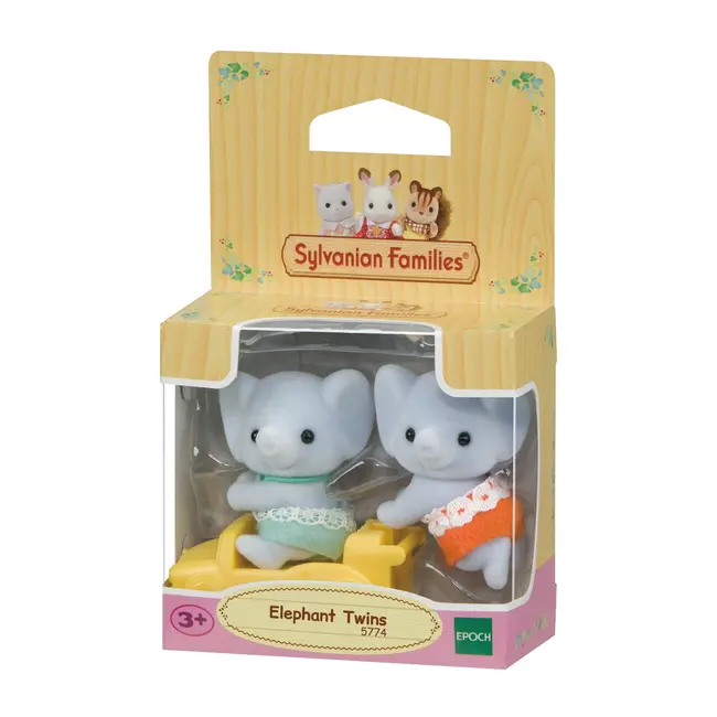 Figurine sylvanian families-gemeni elefantei sf5774