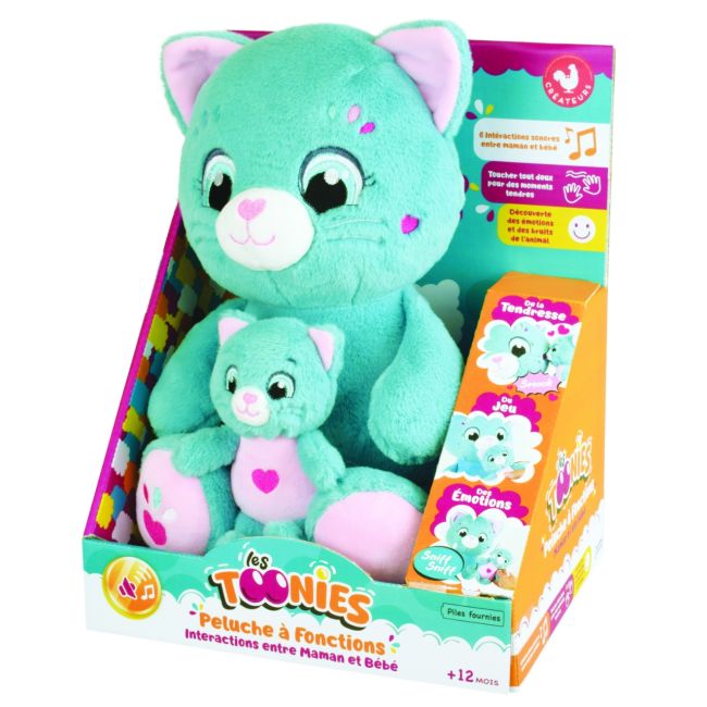 Jucarie interactiva jemini cu 6 functii-mama si puiul pisica je024498