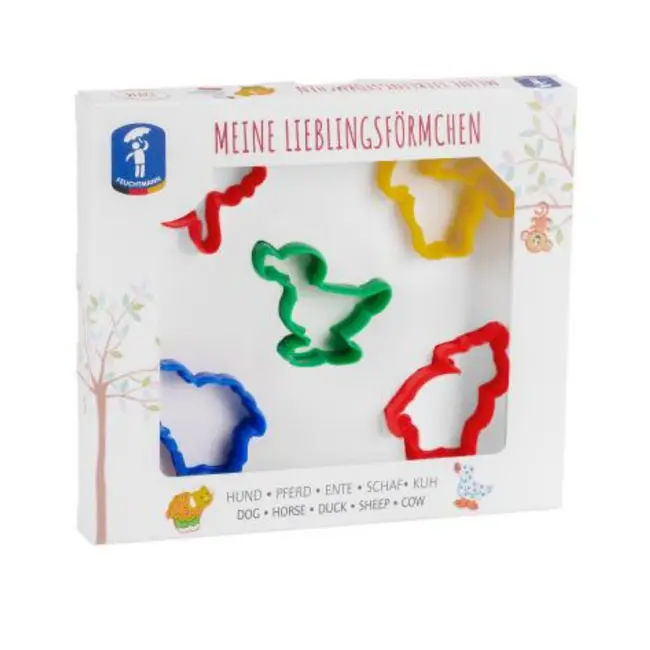 Set forme pentru plastilina - animalute de la ferma