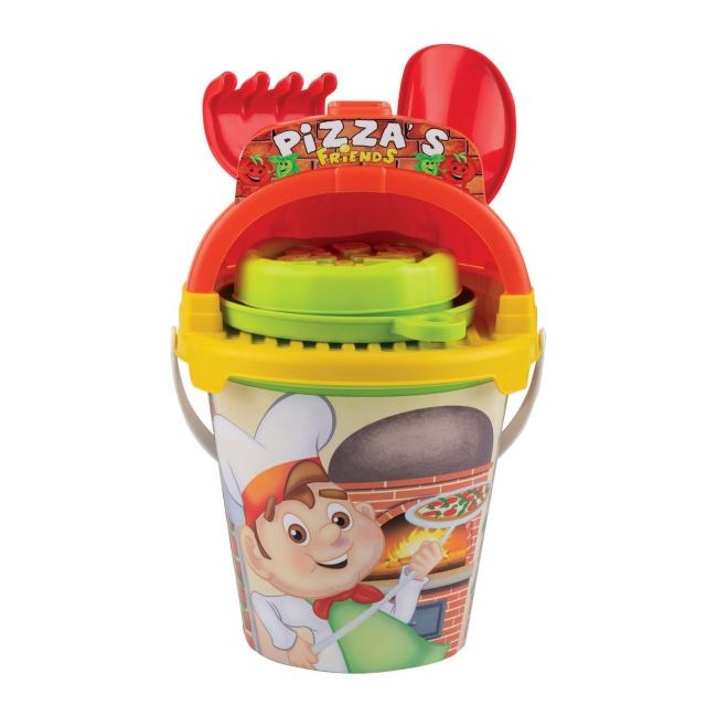 Set Androni pentru nisip galetusa cu accesorii Pizza SOLAG1293-000
