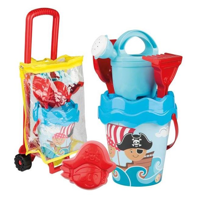 Set Androni pentru nisip troller cu galetusa stropitoare si accesorii Pirati SOLAG6402-00PI