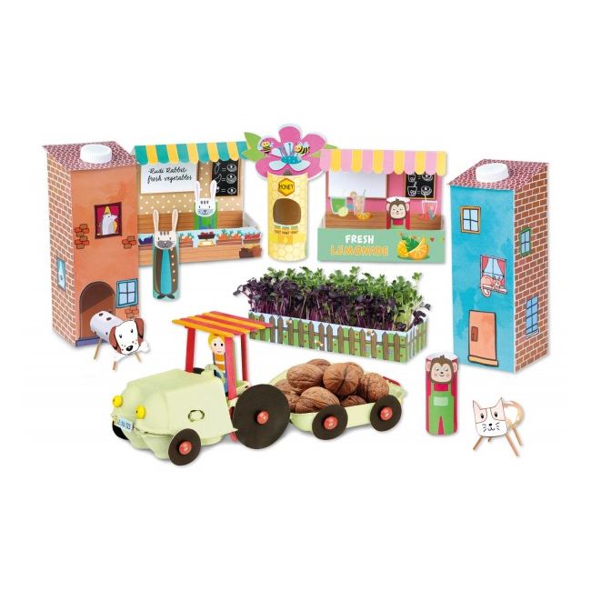 Set DIY Lena Upcycling Village Carte de povesti in limba germana SOLLE42830