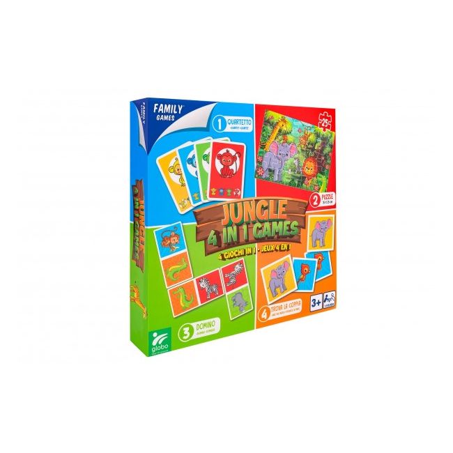Joc 4 in 1 Jungla Globo SOLGL40902