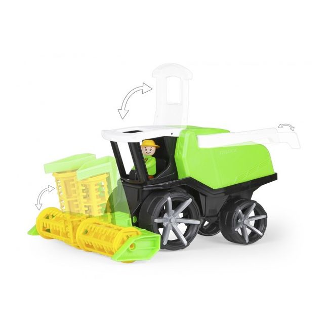 Jucarie plastic Lena Truxx 2 Combina de semanat si treierat cu fermier SOLLE04536