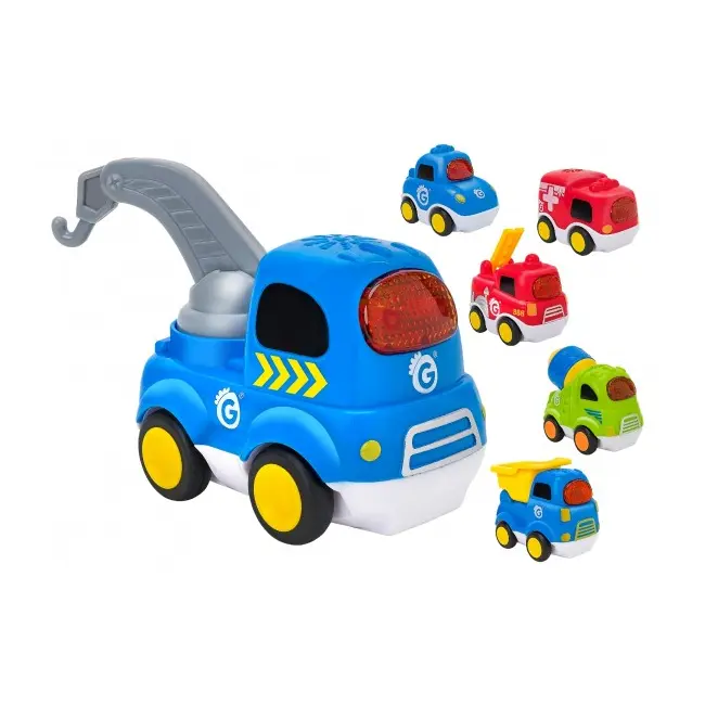 Masinuta bebe Globo Vitamina G cu sunete si lumini 12 cm SOLGL05405