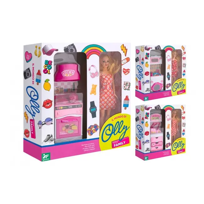 Papusa Olly cu mobilier si accesorii SOLGL41501