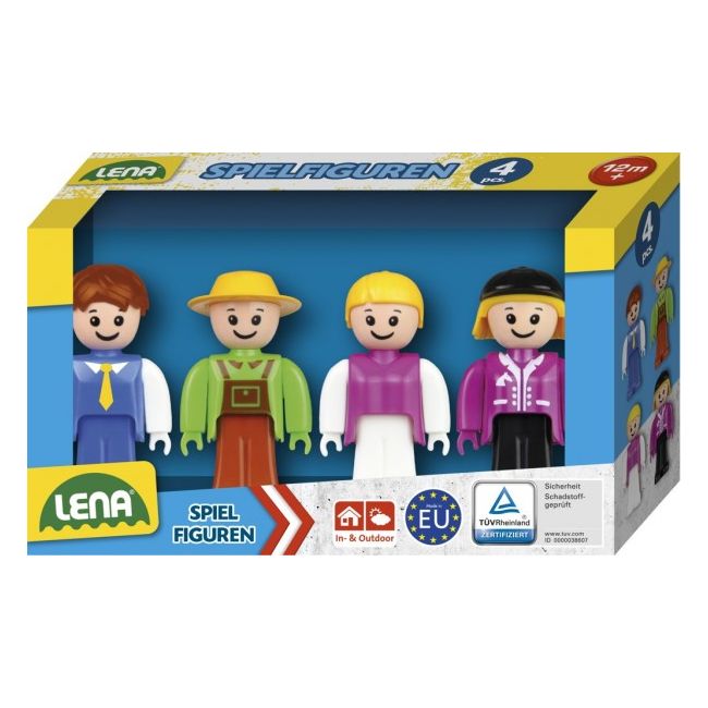 Set 4 figurine omuleti cu meserii Lena compatibil Truxx 8cm inaltime SOLLE04491