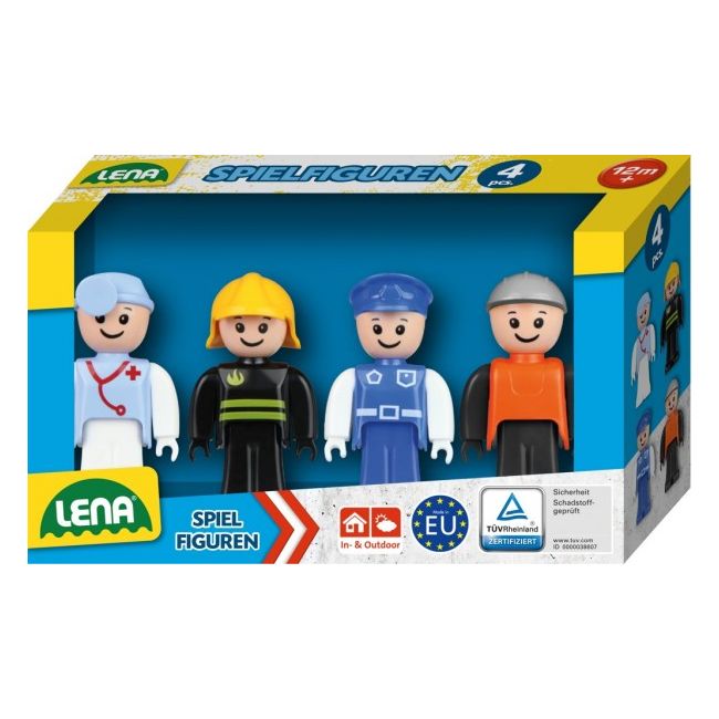Set 4 figurine omuleti cu meserii Lena compatibil Truxx 8cm inaltime SOLLE04490
