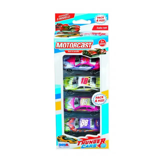 Set 4 masinute RS Toys scara 1: 64 SOLRS10443