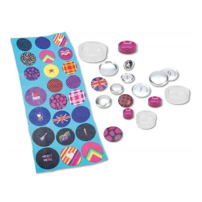 Set creativitate creatie insigne si nasturi Lena 20 insigne cu modele - SOLLE42596