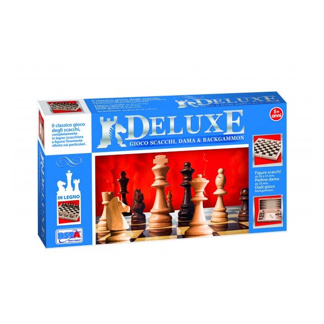 Set table si sah lemn RS Toys deluxe SOLRS11025