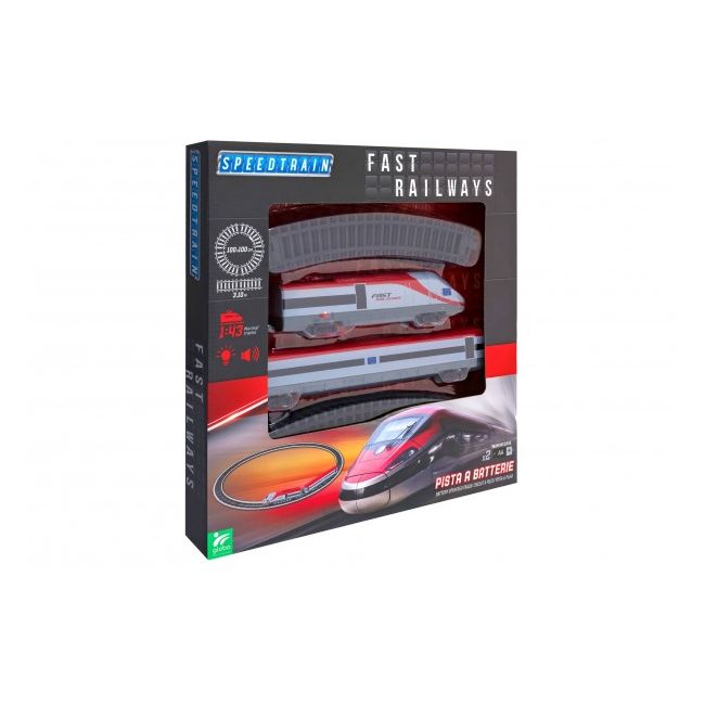 Trenulet electric Globo cu sina lumini si sunete 14 piese SOLGL41337