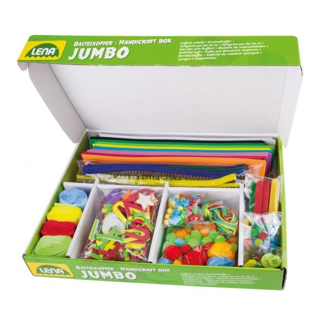 Trusa creatii handmade Jumbo Lena cu 800 accesorii incluse SOLLE42629