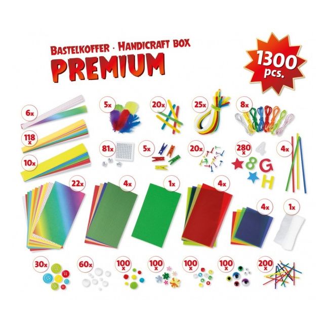 Trusa creatii handmade Premium Lena cu 1300 accesorii incluse SOLLE42663