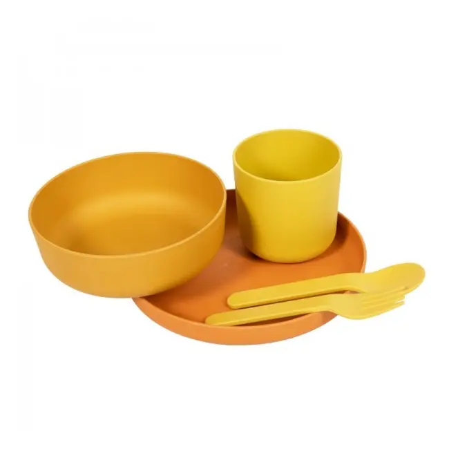 Set 5 accesorii masa bebelusi Bo Jungle Ocru SOLBJB551040