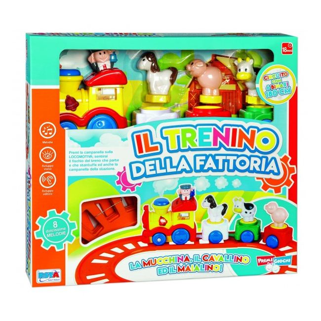 Trenulet bebe RS Toys cu ferma SOLRS11381