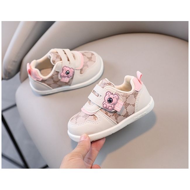 Adidasi crem pentru fetite - pink teddy adt1996-2-s1