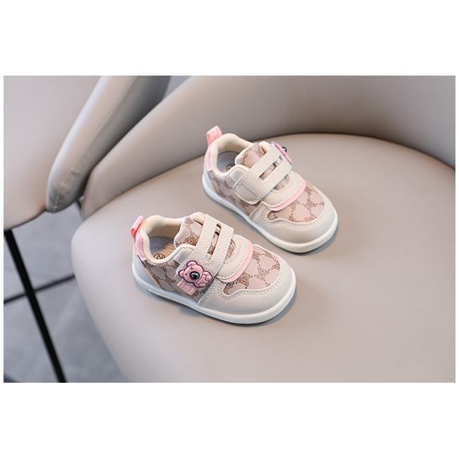 Adidasi crem pentru fetite - pink teddy adt1996-2-s1