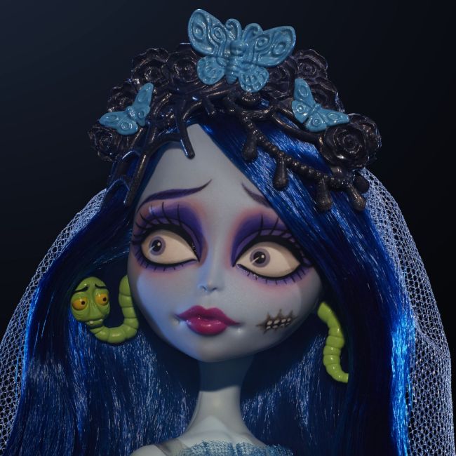MONSTER HIGH SKULLECTOR PAPUSA EMILY DIN FILMUL CORPSE BRIDE DE TIM BURTONS VIVMTJDR67