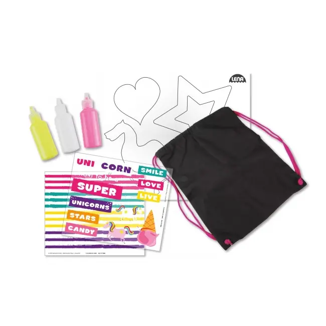 Joc si kit creativ pentru fete Lena Rucsacel textil cu Unicorn SOLLE42607