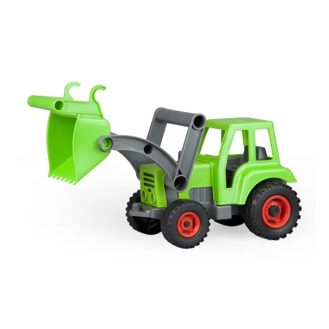 Tractor de jucarie Lena din lemn Negru si verde SOLLE04213