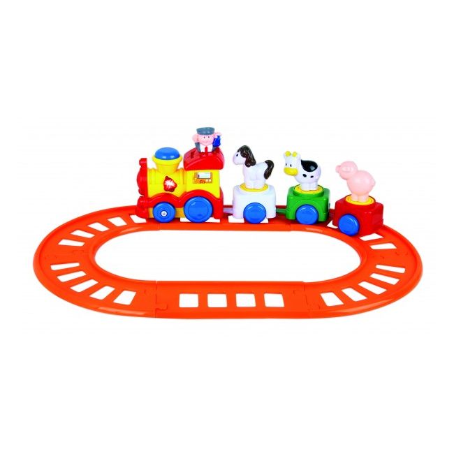 Trenulet bebe RS Toys cu ferma SOLRS11381