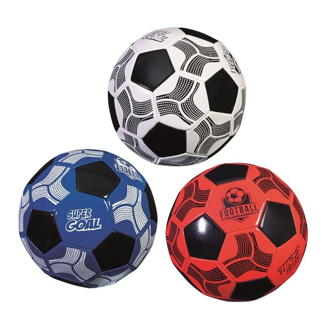 Minge fotbal material PVC piele ecologica, diametru 23 cm, marime normala de joc, pentru teren fotbal de iarba sau sintetic, model Classic