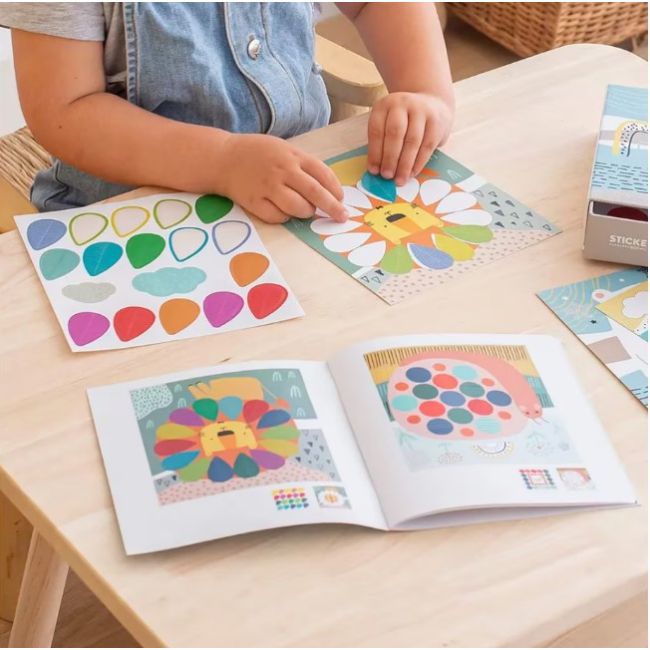 Joc creativ cu autocolante, APLI Kids, Ursulet, + 3 ani