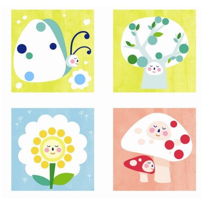 Joc cu autocolante in cutie metalica – Luna APLI Kids 