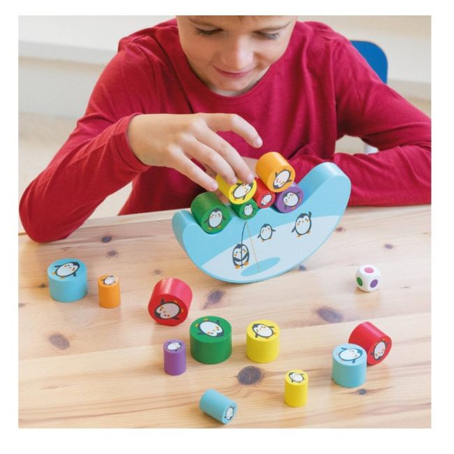 Joc educativ pinguini APLI - Balance, 16 piese