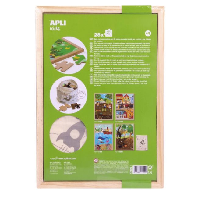 Puzzle APLI - puzzle tematica padure, 28 piese
