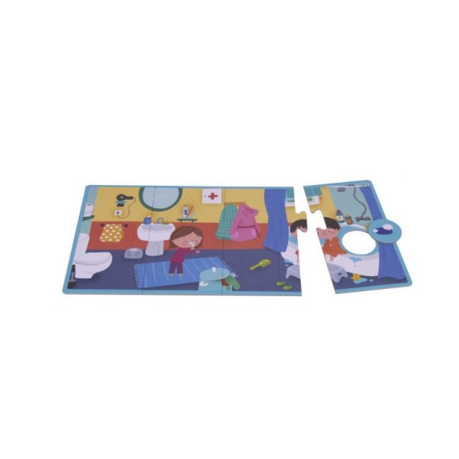 Puzzle APLI XL - Casa mea, set 4 puzzle