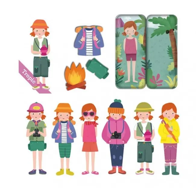 Puzzle magnetic 35 piese, APLI, Multicolor