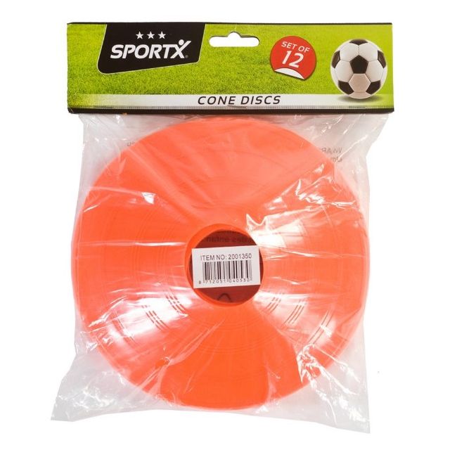 Set 12 conuri fotbal SportX, pentru copii, portocalii SOLVDM2001350
